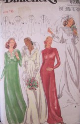 5532 79 BRIDES/MAID EMPIRE LS UNDERBUST FLR GOWN PATTERN 14